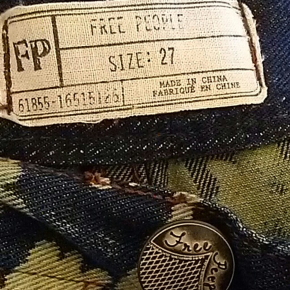 Free People Distressed Denim Jean Shorts - Picture 6 of 6